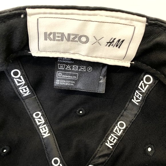 KENZO x H&M Black Embroidered Hat Cap - Picture 11 of 14